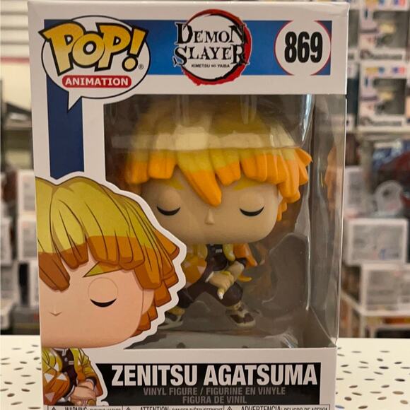 Funko Pop! Animation Demon Slayer ZENITSU AGATSUMA #869 Vinyl Figure - Picture 2 of 4
